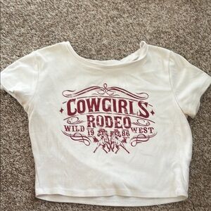 Cowgirls Rodeo White Kids T-Shirt